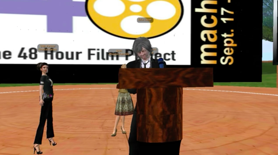 P. Greenaway's lecture in Second Life
